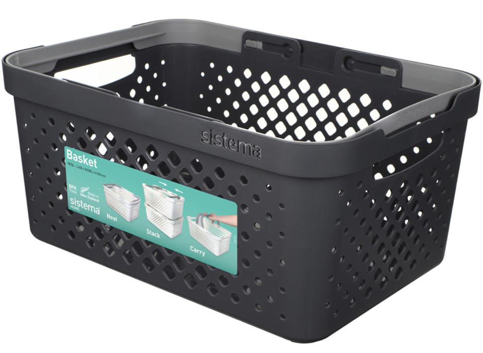 The baskets (pictured) carry 18.5litres. Source: Countdown