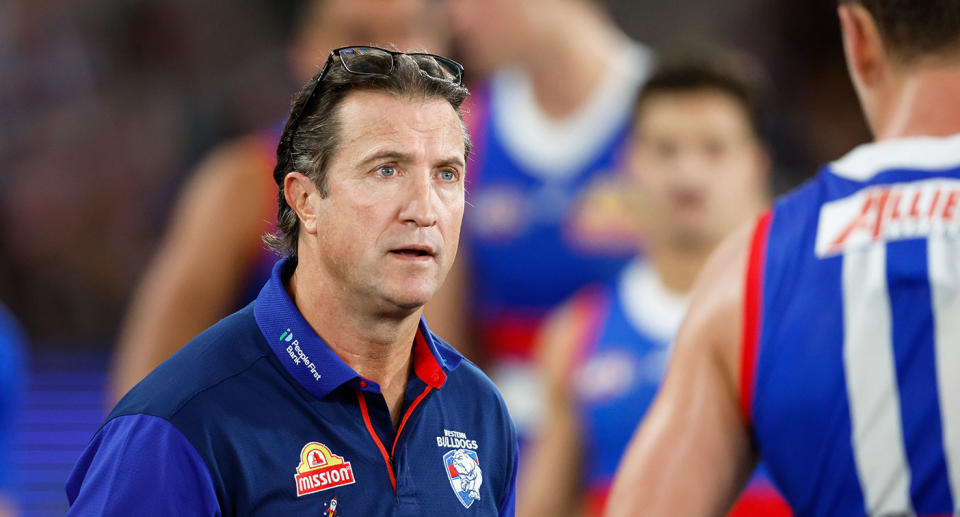 Seen here, Western Bulldogs coach Luke Beveridge.