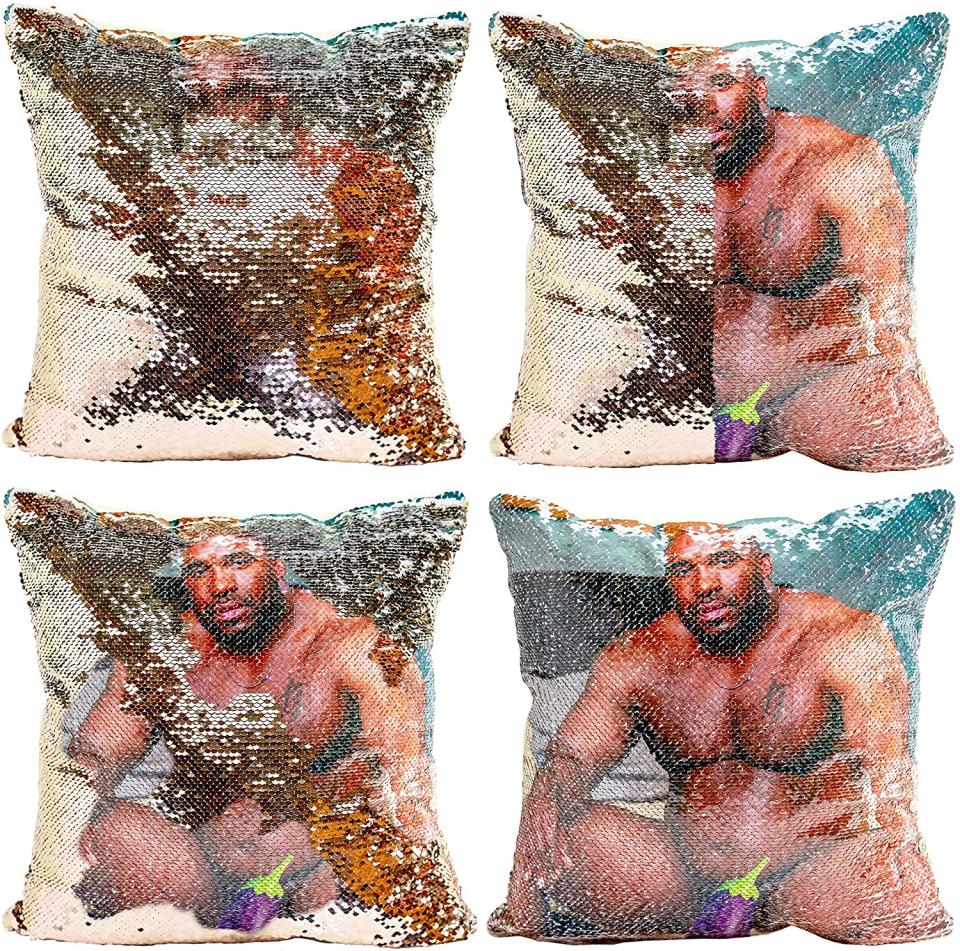 Barry Wood Throw Pillow