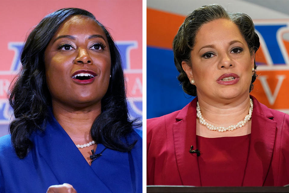 Democratic candidates for governor Jennifer Carroll Foy, left, and Jennifer McClellan, right. 