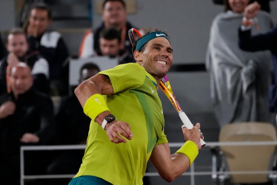 Rafael Nadal won the epic 59th instalment of his rivalry with Novak Djokovic (Christophe Ena/AP) (AP)
