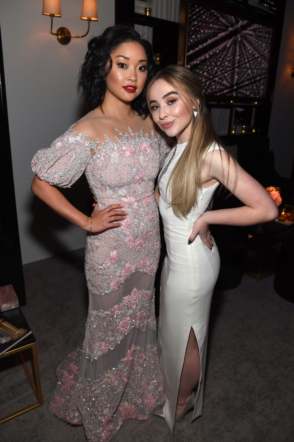 Lana Condor and Sabrina Carpenter