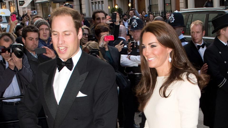 The Prince and Princess of Wales attended a dinner hosted by The Thirty Club at Claridges in 2012