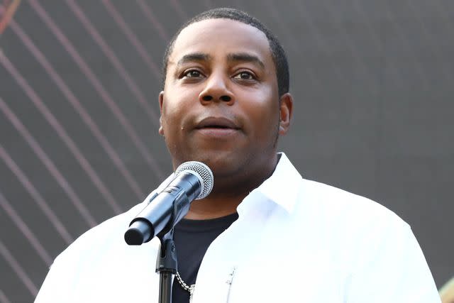 <p>Chelsea Lauren/Shutterstock</p> Kenan Thompson at the Emmy Awards on September 8, 2022