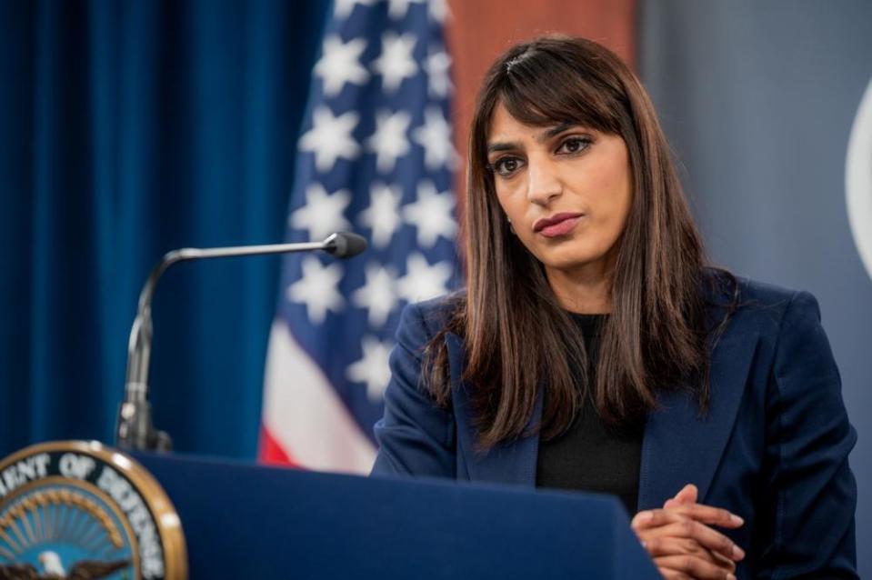 美國國防部副發言人辛赫（Sabrina Singh）。 (圖:美國國防部)
