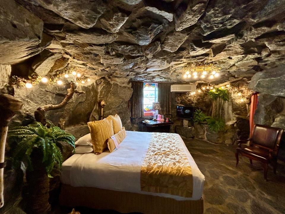 For a Flintstones-style room try the Madonna motel (Madonna Inn)