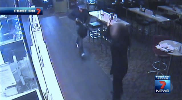 A man entered the Oxley Hotel armed with a rifle. Source: 7News