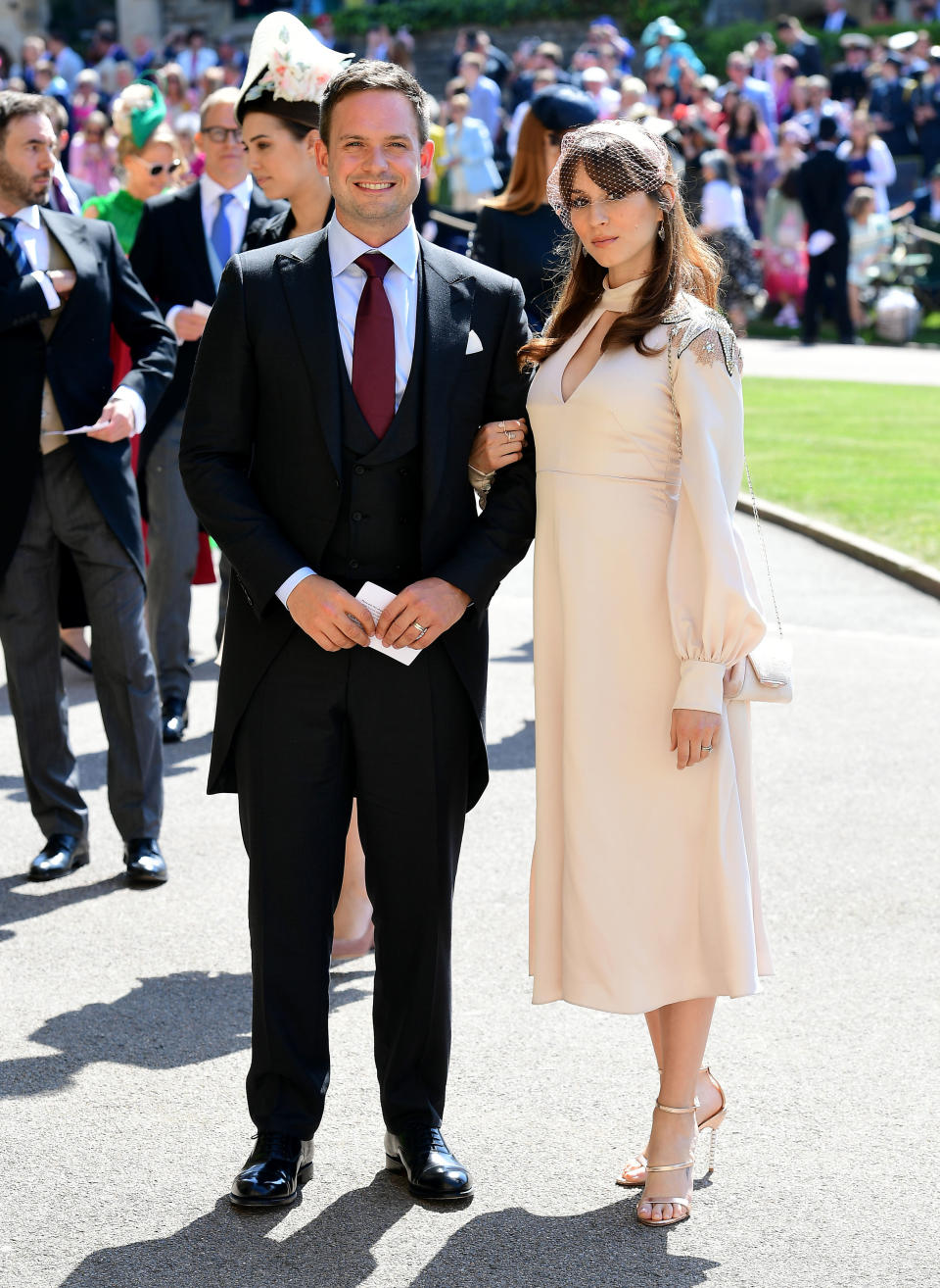 Patrick J. Adams and wife Troian Bellisario