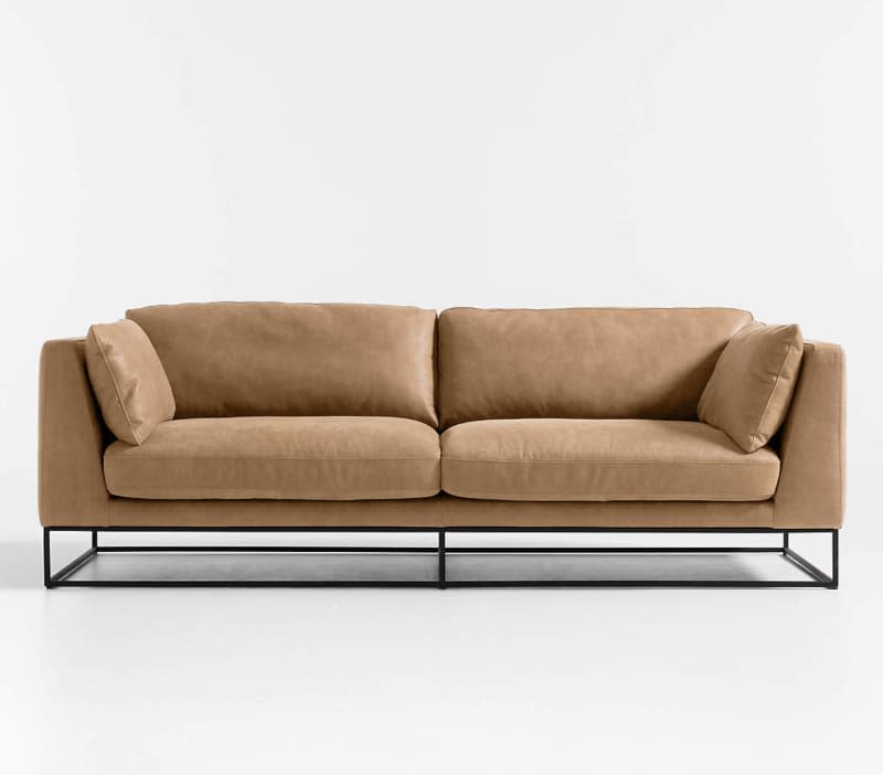 Delancey Leather Sofa