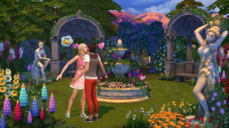 the sims 4 romantic garden stuff pack