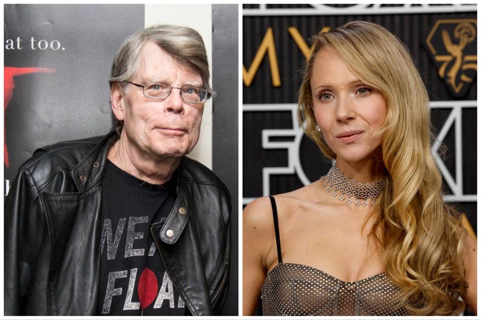 Stephen King (left) and ‘Fargo’ star Juno Temple (Getty)