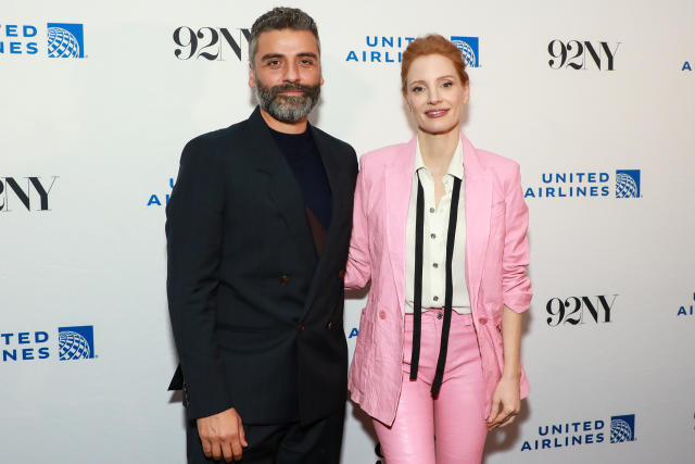Oscar Isaac and Jessica Chastain attend HBO's 