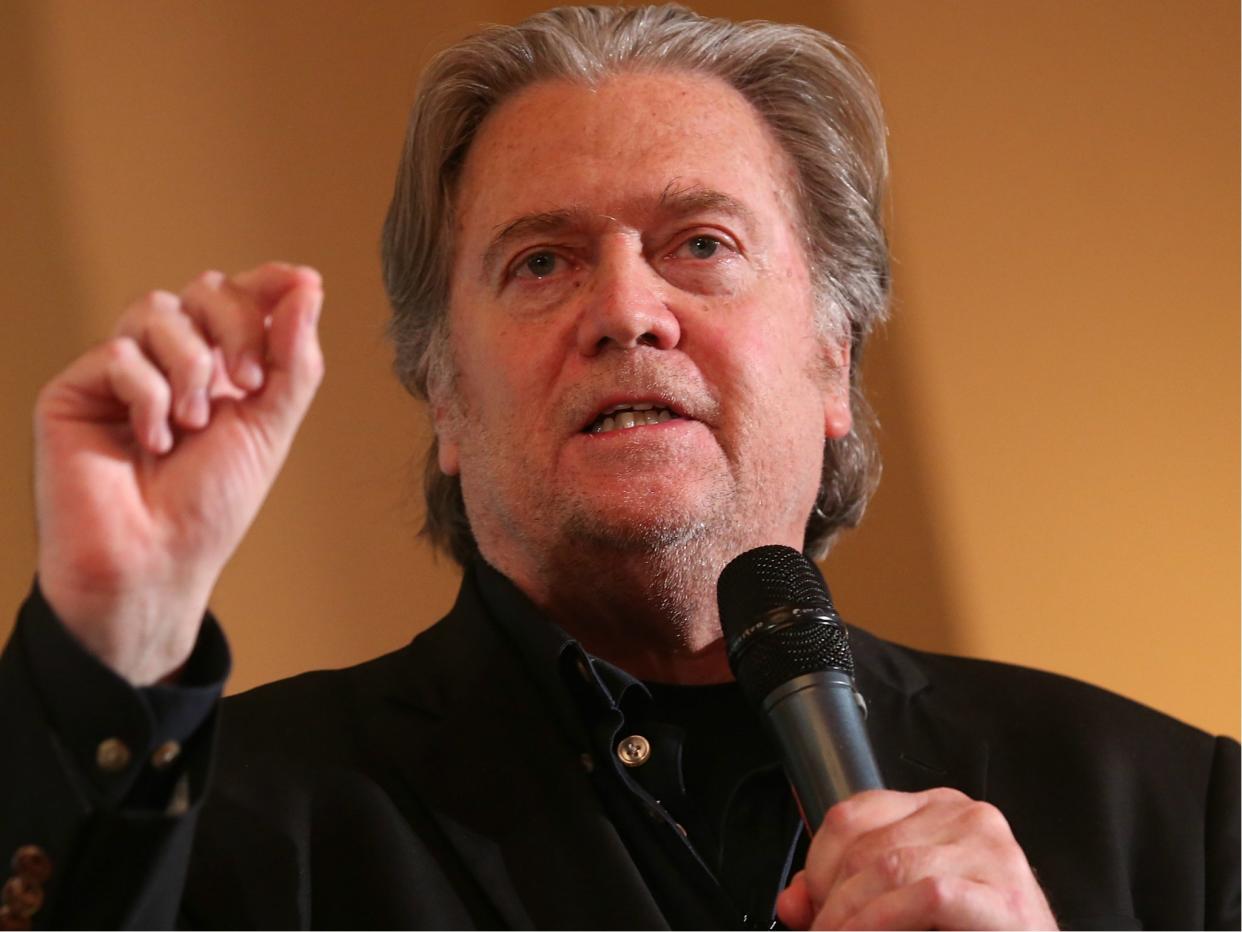 Steve Bannon, former White House Chief Strategist to US President Donald Trump, says he thinks Deputy Attorney General Rod Rosenstein will be fired soon: Getty
