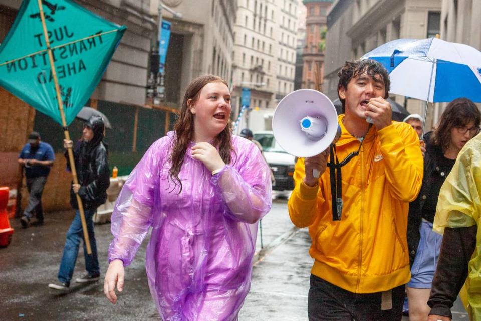 Two Boise High graduates were arrested at a climate protest in New York City on Monday. Ella Weber, left, is a student at the University of Idaho in Moscow. Shiva Rajbhandari, right, is a freshman at the University of North Carolina at Chapel Hill and a member of the Boise School Board.