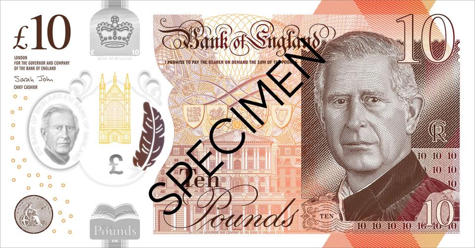 King Charles Iii Banknote Designs Revealed By Bank Of England 