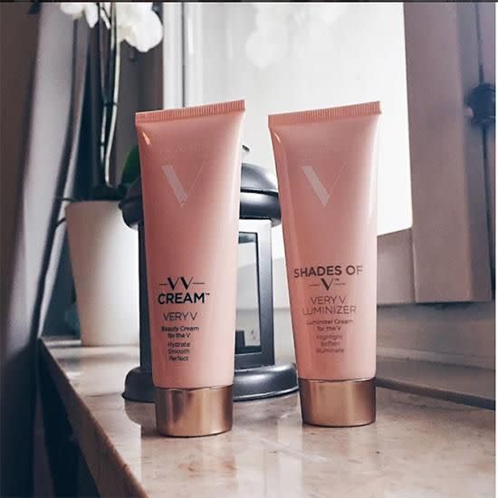 The Perfect V feature products for your vagina, such as exfoliator, mist and highlighter. Photo: Instagram