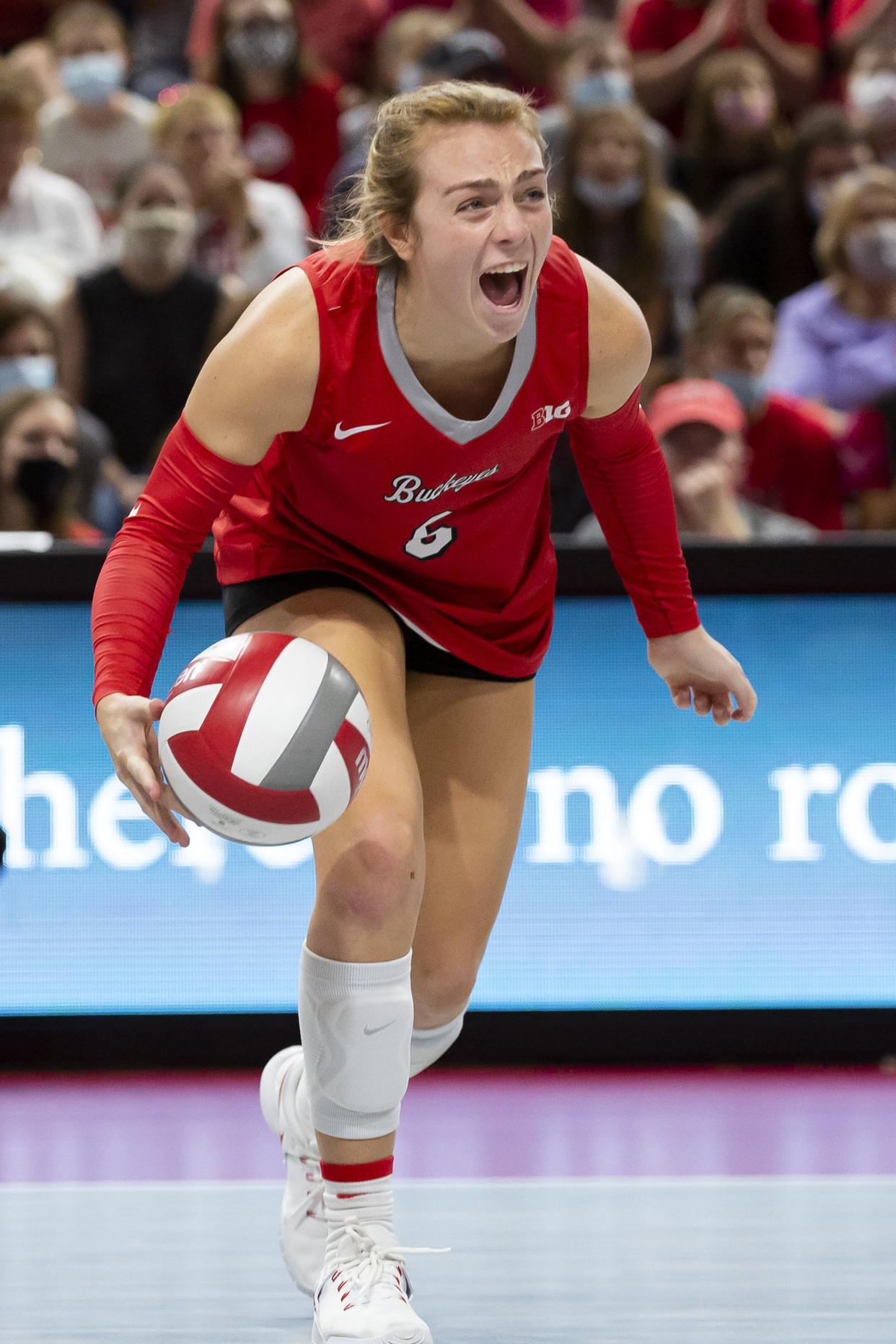 Ohio State libero Kylie Murr said the Buckeyes "want to show everyone what we're made of." The Buckeyes are 25-5 and the No. 9 seed in the NCAA tournament.