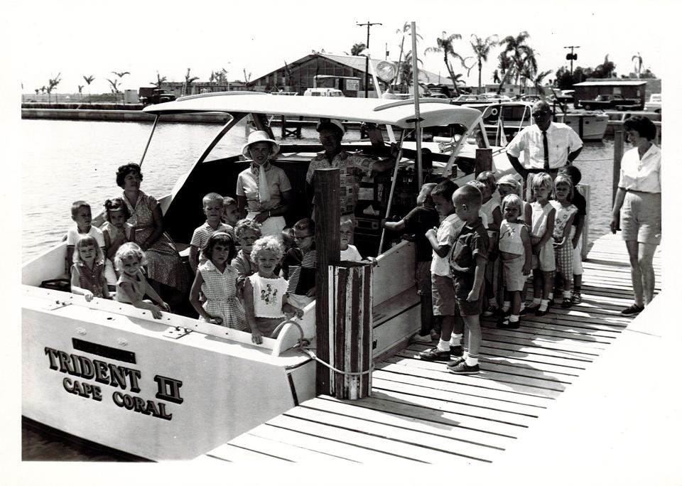 Gulf American Land Corporation Boat used boats for tours for prospective buyers at the Yacht Club Marina.