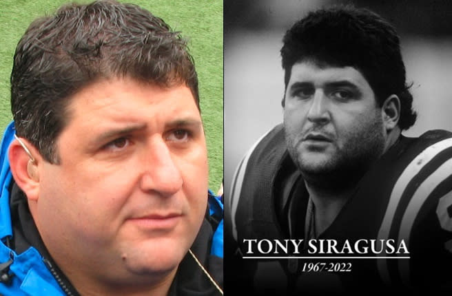 NFL傳奇球星托尼·西拉古薩（Anthony Siragusa）辭世，享年55歲。（圖／取自推特）