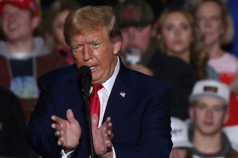 Donald Trump, en un acto de campaña en Greensboro, Carolina del Norte. (ALEX WONG / GETTY IMAGES NORTH AMERICA / Getty Images via AFP)