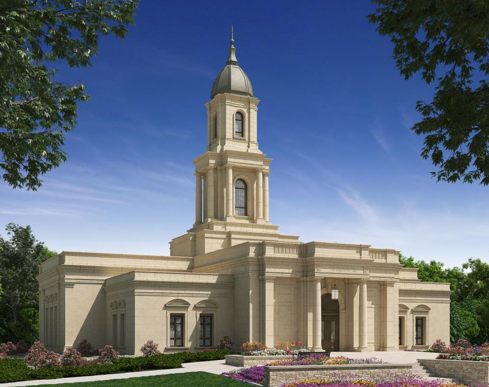 An artist’s rendering of the Cleveland Ohio Temple released by the church on July 25, 2023. | The Church of Jesus Christ of Latter-day Saints