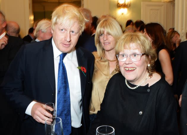 LONDON, ENGLAND - OCTOBER 22:  (L to R) Mayor of London Boris Johnson, sister Rachel Johnson and mother Charlotte Johnson Wahl attend the launch of Boris Johnson's new book 