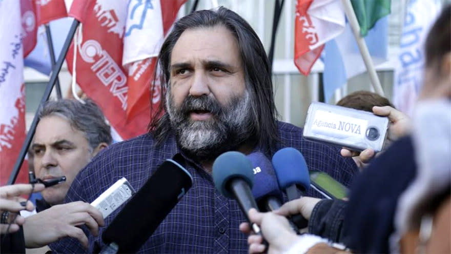 Roberto Baradel, acompañó la demanda de Alesso sobre el llamado a la paritaria nacional