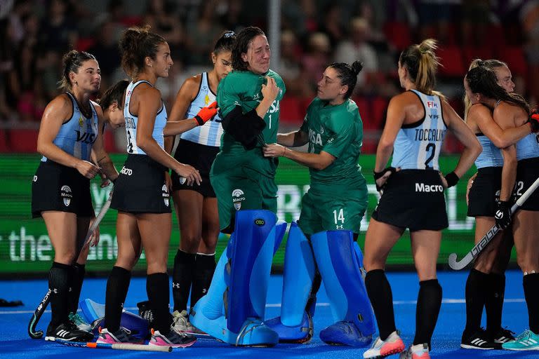 Una de las últimas imágenes de las Leonas en el Mundial de España y Países Bajos, con el llanto de Belén Succi tras la derrota en la final; luego, los problemas para regresar al país