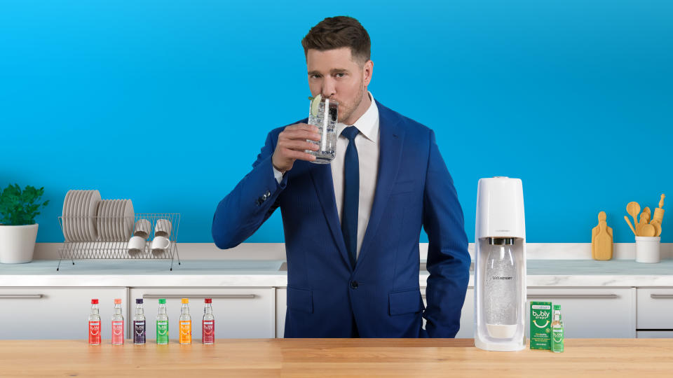 Sodastream launches new bubly drops, alongside the debut of Michael Bublé Commercial. (Courtesy: Sodastream) 