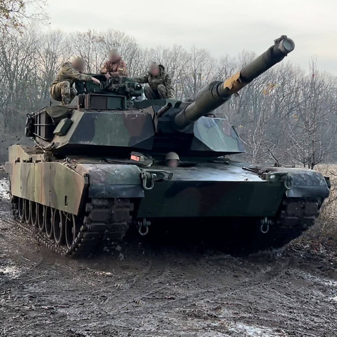 An Abrams tank in Ukraine