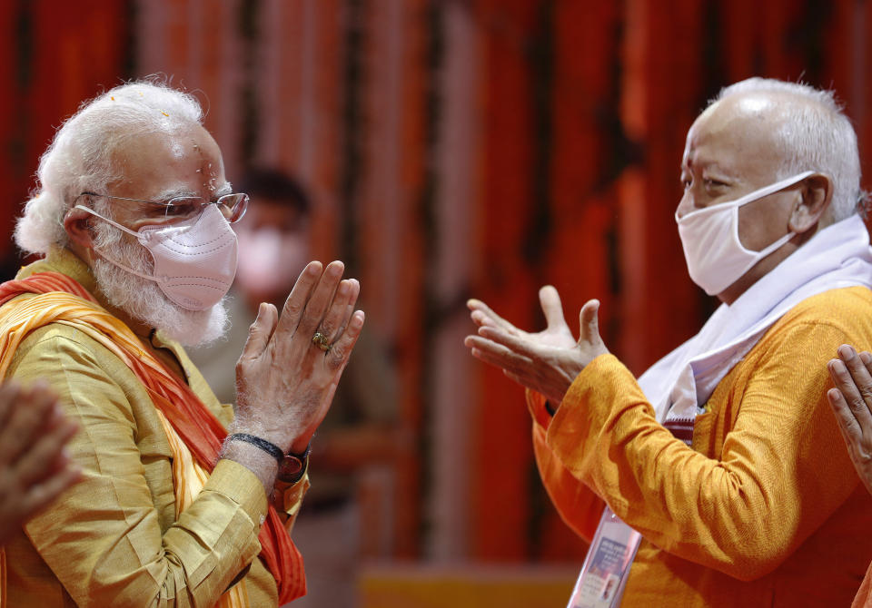 <strong>Bliss at last!</strong> (AP Photo/Rajesh Kumar Singh)