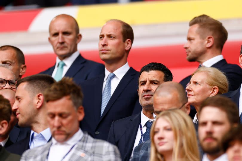 Prince William watching England v Switzerland