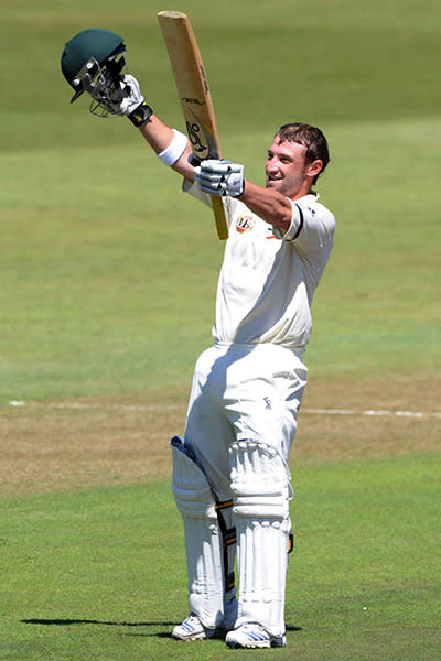 Hughes hit his maiden Test century in the first innings of the second Test against South Africa in Durban in March 2009, before adding another ton in the second innings. In doing so at the age of 20 years and 96 days, he became both the youngest Australian since Doug Walters to score a Test century, and the youngest player in history to score a century in both innings of a Test.