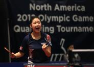 Although the U.S. has never won a medal in table tennis, the future looks promising with Ariel Hsing, Lily Zhang (pictured), and Erica Wu set to compete in the 2012 London Olympic Games. (AP Photo/Gerry Broome)