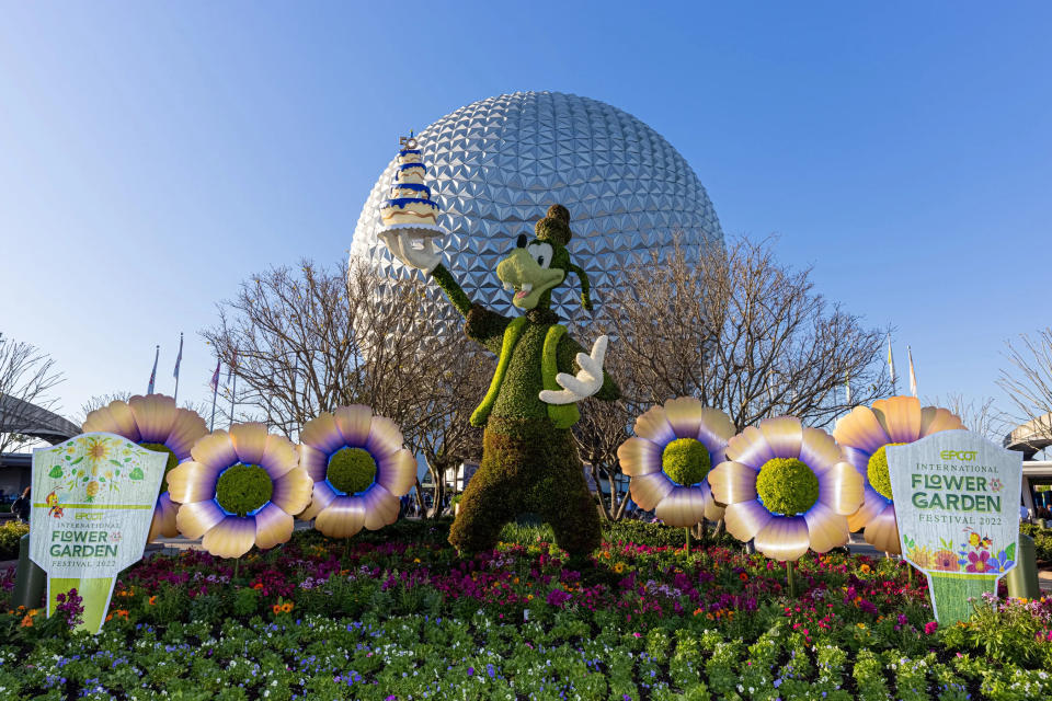 A perennial guest-favorite springtime event at Walt Disney World Resort is now bursting with fragrant blossoms, seasonally inspired flavors and lively entertainment. The EPCOT International Flower & Garden Festival runs March 2 through July 4, 2022, cultivating fresh experiences for the entire family as part of the “The World’s Most Magical Celebration” honoring the Walt Disney World Resort 50th Anniversary. The park-wide event features fun for the whole family inspired by the season, from spectacular Disney character topiaries to lush gardens to fresh flavors from Outdoor Kitchens and more. (Courtney Kiefer, Photographer)
