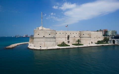 The Aragonese castle in the old part of Taranto - Credit: AWL Images