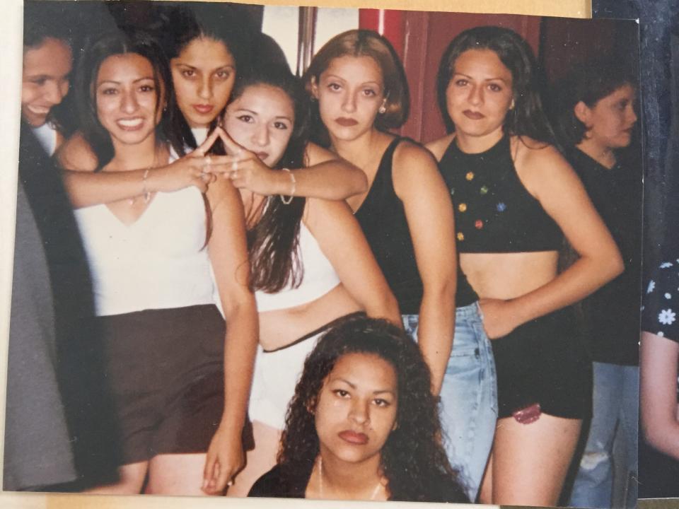 Guadalupe Rosales when she was young with her friends