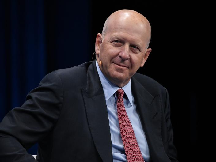 David M. Solomon, Chairman and CEO, Goldman Sachs, participates in a panel discussion during the annual Milken Institute Global Conference at The Beverly Hilton Hotel on April 29, 2019 in Beverly Hills, California.