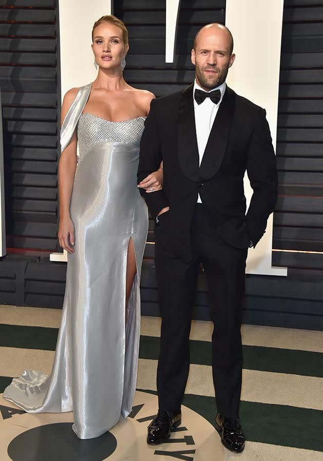 The couple took their bump to the Oscars. Source: Getty