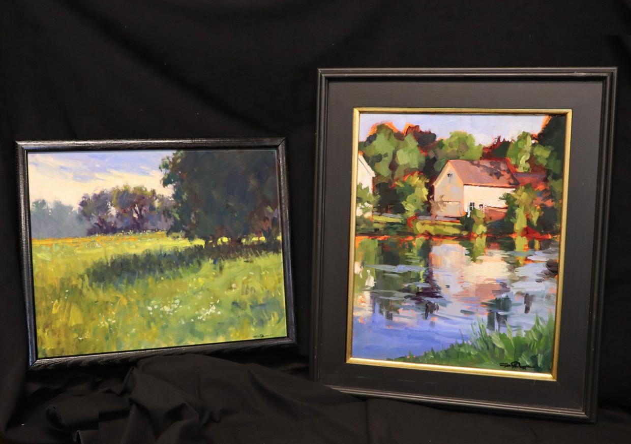 Two oil paintings by local artist Jason Prigge will be up for bid in the Fine Arts silent auction area at the April 27 Roncalli Pierside Auction. Look for No. 7068 'Field of Dream' and No. 7071 'Morning River.'