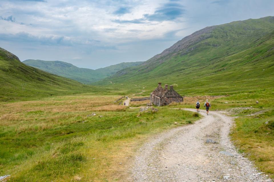 The linear walk stretches from Milngavie, Glasgow to Fort William in the Scottish Highlands (Getty Images)