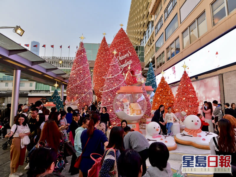 去年海港城也有聖誕裝飾。資料圖片