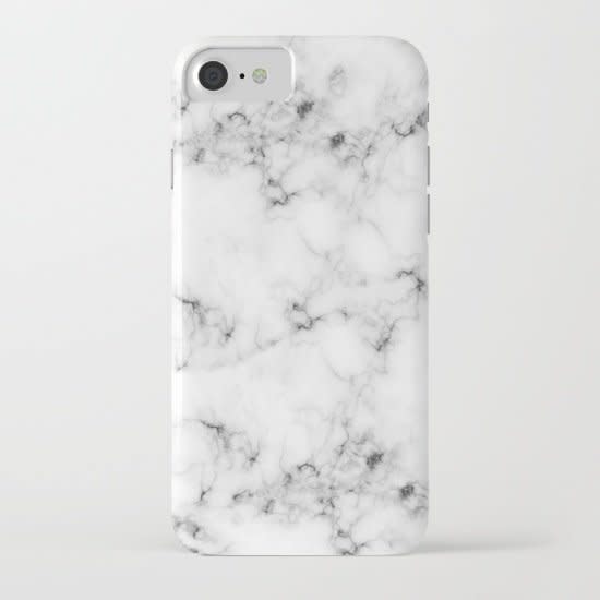 iPhone 7 Marble Case, $29.75, <a href="https://society6.com/product/marble-015_iphone-case#s6-2905774p20a9v510a52v377" target="_blank">Society6</a>