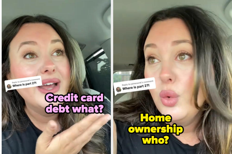 Bailey re-enacting Gen Z and how they will never own a home and probably have credit card debt