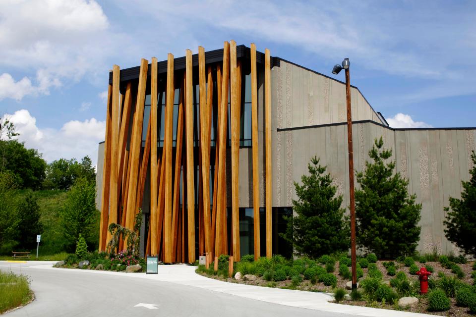 The entrance to the John Michael Kohler Art Center's Arts Preserve, as seen, Monday, June 7, 2021, in Sheboygan, Wis.