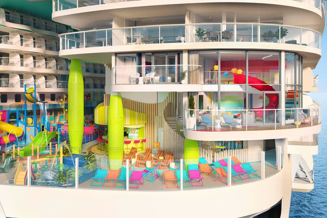 <p>Royal Caribbean</p> The Ultimate Family Townhouse features and indoor slide and three levels of luxury living.