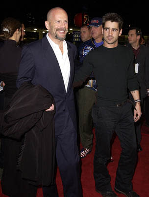 Bruce Willis and Colin Farrell at the LA premiere of MGM's Hart's War