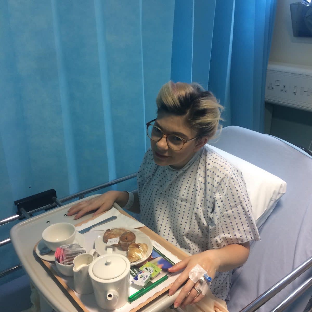 Clare in hospital  (PA Real Life)