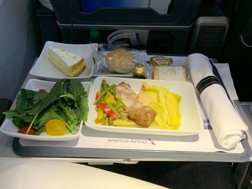 international plane meal