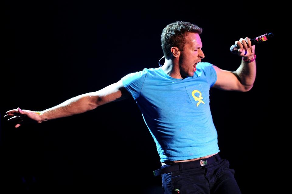 <p>Chris Martin of Coldplay</p>Getty Images